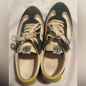 Tory Burch Women’s cream and Green Sneakers